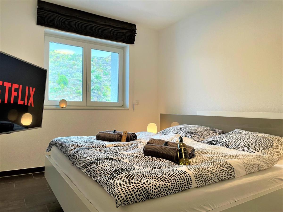 Moselpromenade Villa Moselufer, Panorama & Burg Cochem Blick, Netflix, Balkon Eksteriør bilde