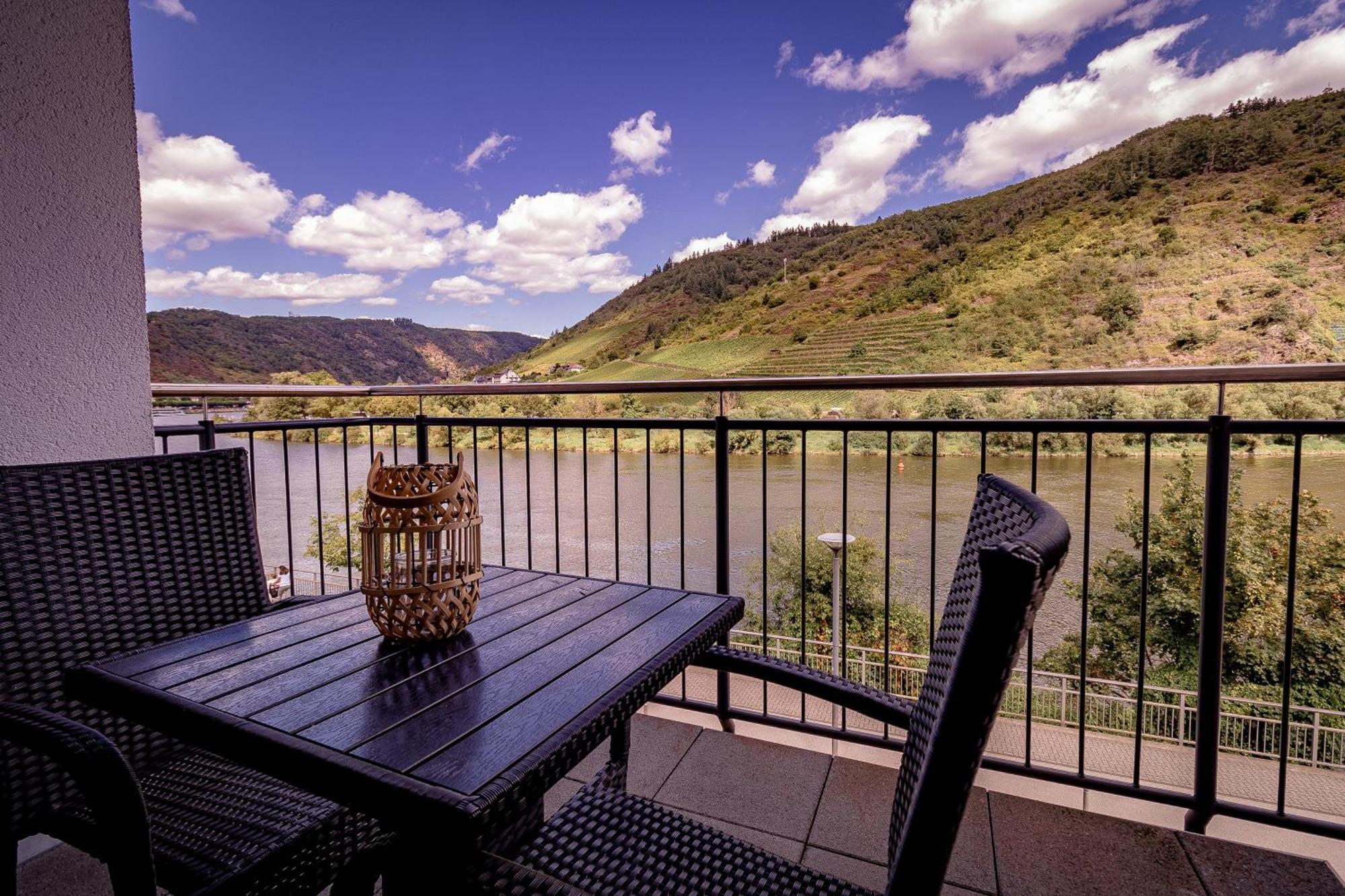 Moselpromenade Villa Moselufer, Panorama & Burg Cochem Blick, Netflix, Balkon Eksteriør bilde
